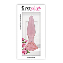 Load image into Gallery viewer, First Glass - Glass Rose Anal Plug