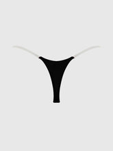 Load image into Gallery viewer, HOUSE OF DESIRE: KRYSTAL CLEAR STRAP THONG - Black