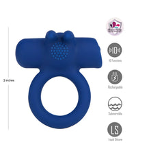 Load image into Gallery viewer, Maia: HUXLEY BLUE - 10-Function Vibrating C-Ring