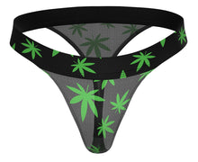 Load image into Gallery viewer, MALE POWER: Hazy Dayz Pot Leaf - Micro Thong
