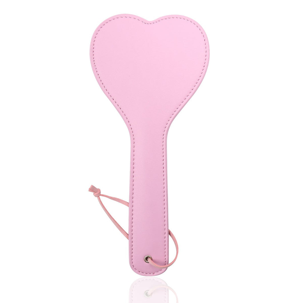 PLE SUR: Pink PVC Heart Shaped Spanking Paddle