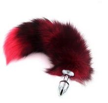 Load image into Gallery viewer, Pink Elephant: Real Fox Tail Anal Plug