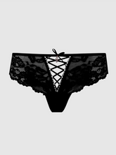 Load image into Gallery viewer, HOUSE OF DESIRE: BELLA LACE UP FRONT LACE TANGA (various colours)