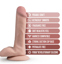 Load image into Gallery viewer, Blush - Dr. Skin Silicone - Dr. Daniel - 6.5 Inch Dildo with Suction Cup - AVAILABLE IN VANILLA OR CHOCOLATE