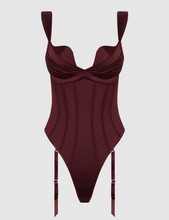 Load image into Gallery viewer, House of Desire BRIGETA SATIN DRAPED PUSH UP TEDDY