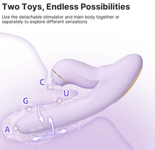 Load image into Gallery viewer, SVAKOM : DUOGLOW - Thrusting Beaded Vibrator with Pulsating Stimulator