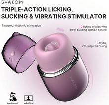 Load image into Gallery viewer, SVAKOM : KLITTY Triple-Action Tongue Licking & Suction Vibrator