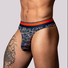Load image into Gallery viewer, MALE POWER : So Comfy Thong - Navy Marble