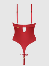 Load image into Gallery viewer, HOUSE OF DESIRE: IRYNA SILKY MICRO & ROPE CROTCHLESS TEDDY