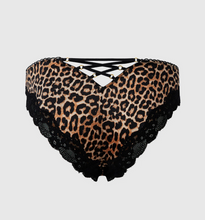 Load image into Gallery viewer, HOUSE OF DESIRE: DEVON MICRO & LACE STRAPPY BACK HIPSTER