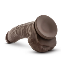 Load image into Gallery viewer, Dr. Skin Mr. Mayor Dildo with Balls and Suction Cup 9in - Chocolate