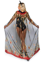 Load image into Gallery viewer, Glitter Flame Devil Cape and Devil Horns