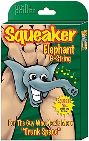 Male Power: SQUEAKER Elephant G-String [O/S]