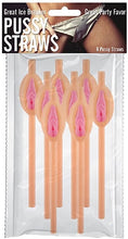 Load image into Gallery viewer, Pussy Straws Flesh 8 Pieces Per Pack
