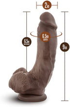 Load image into Gallery viewer, Dr. Skin Mr. Mayor Dildo with Balls and Suction Cup 9in - Chocolate