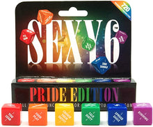Load image into Gallery viewer, Sexy 6 Pride Edition Couples Dice Game