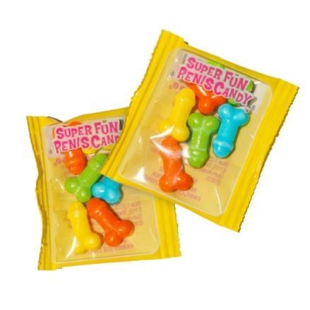 Penis Candy- assorted colours per bag