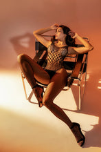 Load image into Gallery viewer, MAPALE : 1145 Bodystocking - Black Leopard O/S
