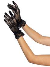 Load image into Gallery viewer, Floral Stretch Lace Wrist Gloves [ 2colours]
