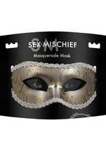 Load image into Gallery viewer, Sex &amp; Mischief Masquerade Mask - Gray
