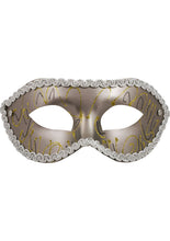 Load image into Gallery viewer, Sex &amp; Mischief Masquerade Mask - Gray
