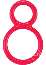 Load image into Gallery viewer, Ofinity Super Stretchy Double Silicone Cock Ring Waterproof - Red
