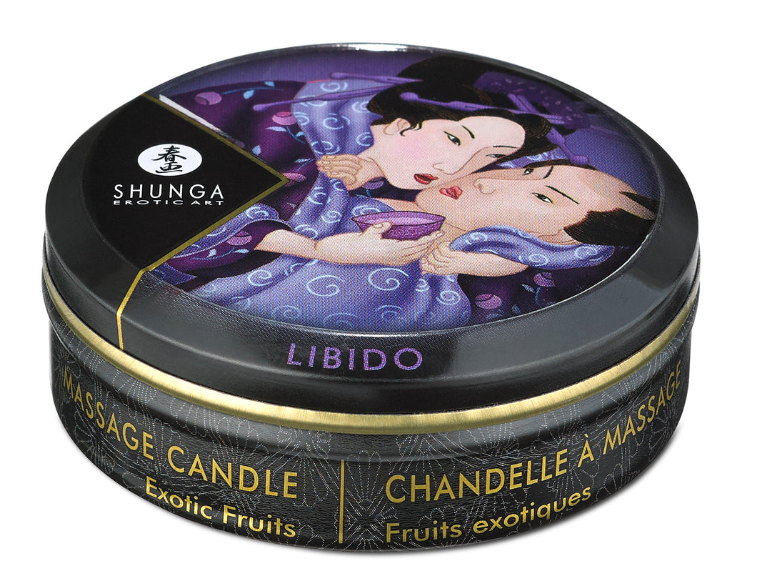 SHUNGA: Erotic Art Massage Mini Candle - Exotic Fruits -1oz.