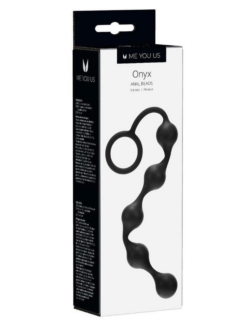 ME YOU US: Onyx Silicone Anal Beads - Black