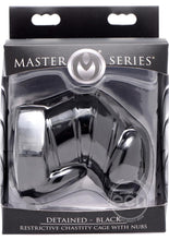 Load image into Gallery viewer, Master Series Detained Restrictive Chastity Cage - Black
