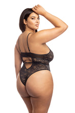 Load image into Gallery viewer, OH LA LA CHERI: Curvy Amaya Snake Lace Teddy

