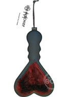 Sex & Mischief Enchanted Heart Paddle - Black/Red