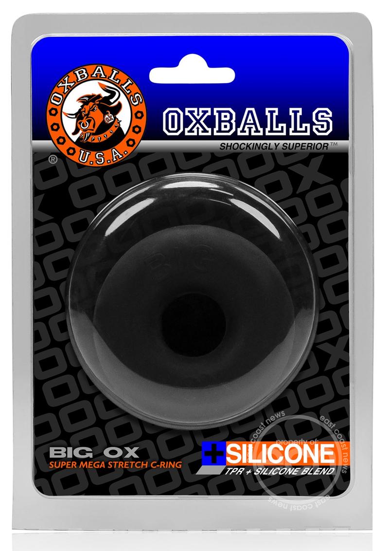 Oxballs Big Ox Super Mega Stretch Silicone Cock Ring - Black