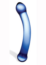 Load image into Gallery viewer, Glas Curved G-Spot Glass Dildo 6in - Blue
