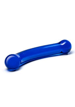 Load image into Gallery viewer, Glas Curved G-Spot Glass Dildo 6in - Blue
