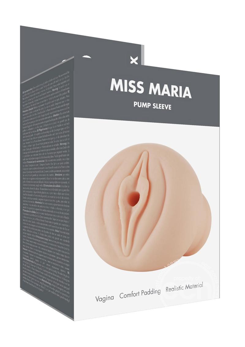 Linx Miss Maria Pump Sleeve Masturbator - Pussy - Vanilla