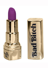 Load image into Gallery viewer, Naughty Bits Bad Bitch Lipstick Bullet Vibrator - Purple
