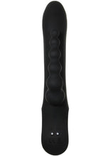 Load image into Gallery viewer, Trifecta Rechargeable Silicone Rabbit Vibrator - Black
