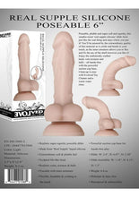 Load image into Gallery viewer, Evolved : Real Supple Poseable Silicone Dildo with Balls 6in - Vanilla
