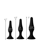 Load image into Gallery viewer, Master Series Triple Spire Tapered Silicone Anal Trainer Set (3 Piece)
