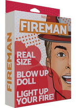 Load image into Gallery viewer, Fireman Blow-Up Doll 5.5ft - Vanilla
