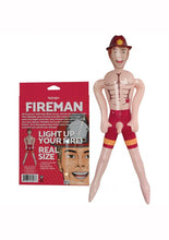 Load image into Gallery viewer, Fireman Blow-Up Doll 5.5ft - Vanilla
