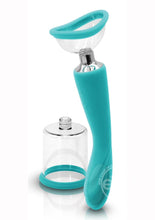 Load image into Gallery viewer, Inya Silicone Rechargeable Pump and Vibrator - Teal

