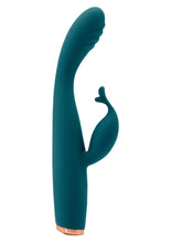 Load image into Gallery viewer, Luxe Skye Silicone Rechargeable Slim Rabbit Vibrator - Teal
