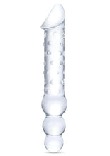 Load image into Gallery viewer, Glas: Double Ended Glas Dildo with Anal Beads 12in - Clear
