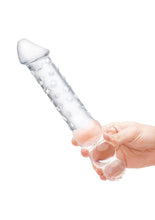 Load image into Gallery viewer, Glas: Double Ended Glas Dildo with Anal Beads 12in - Clear
