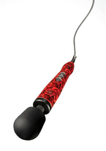 Load image into Gallery viewer, Doxy Original Wand Plug-In Body Massager - Rose Pattern Red/Black
