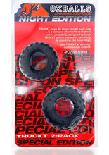 Load image into Gallery viewer, Oxballs Truckt Plus+ Silicone Cock Ring (2 pack) - Night Edition

