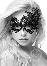 Load image into Gallery viewer, Ouch! Lace Eye-Mask Royal - Black
