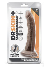 Load image into Gallery viewer, Blush Dr. Skin Plus Posable Dildo 7in - Chocolate
