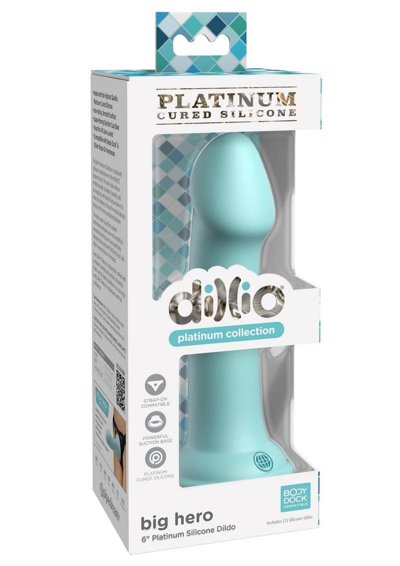 Dillio Platinum Big Hero Silicone Dildo 6in (available in 2 colours)